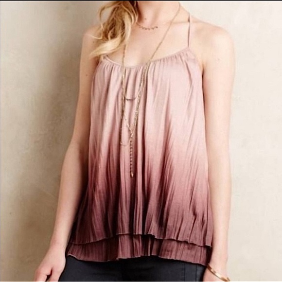 ANTHROPOLOGIE Akemi + Kin Dip Dyed Knit Trapeze Tank - Picture 1 of 8